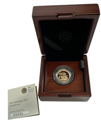 Lot 778 - THE ROYAL MINT; a 2017 gold proof full...