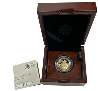 Lot 782 - THE ROYAL MINT; a 2016 gold proof full...