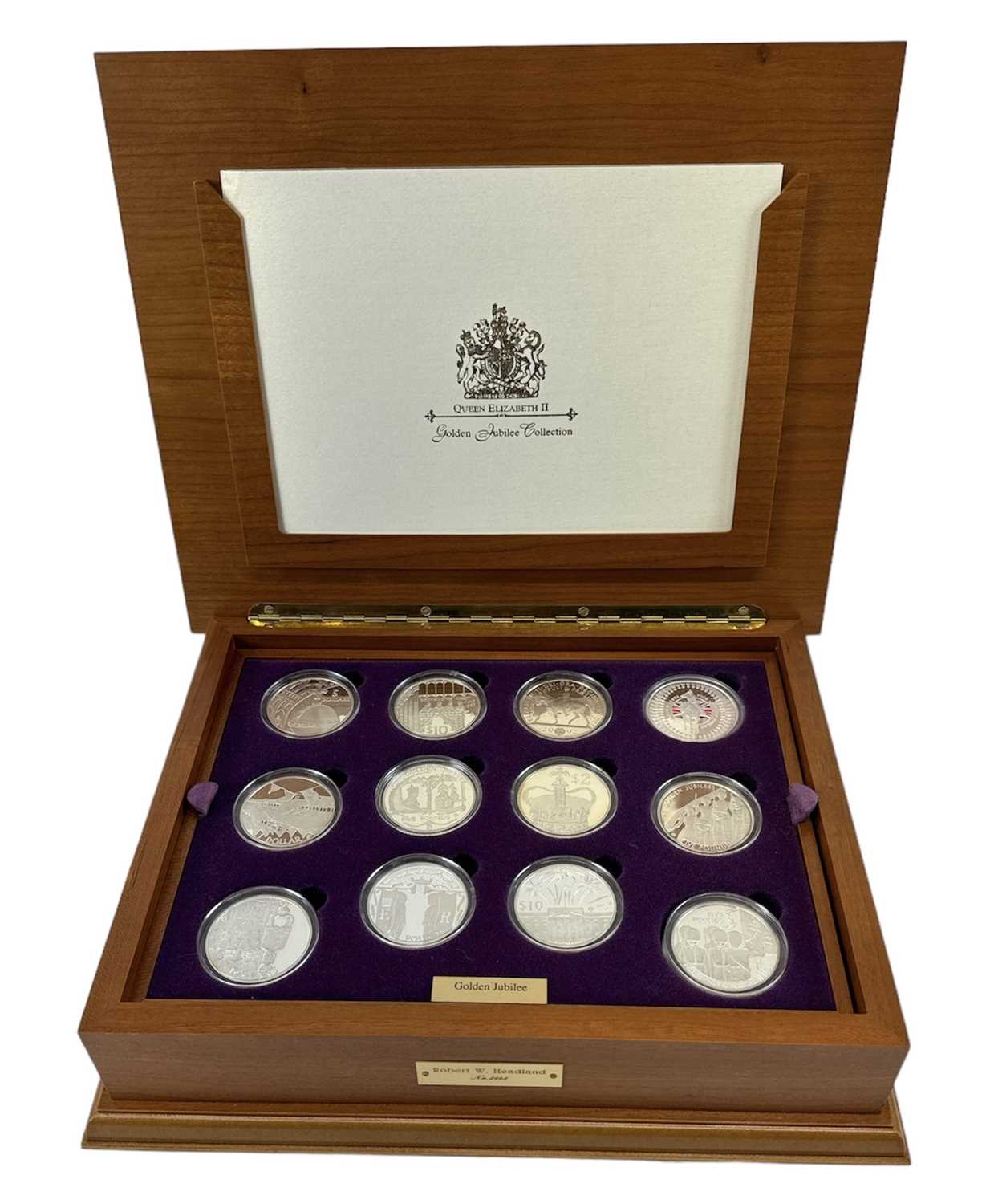 Lot 799 - THE ROYAL MINT; a 2002 Golden Jubilee coin...