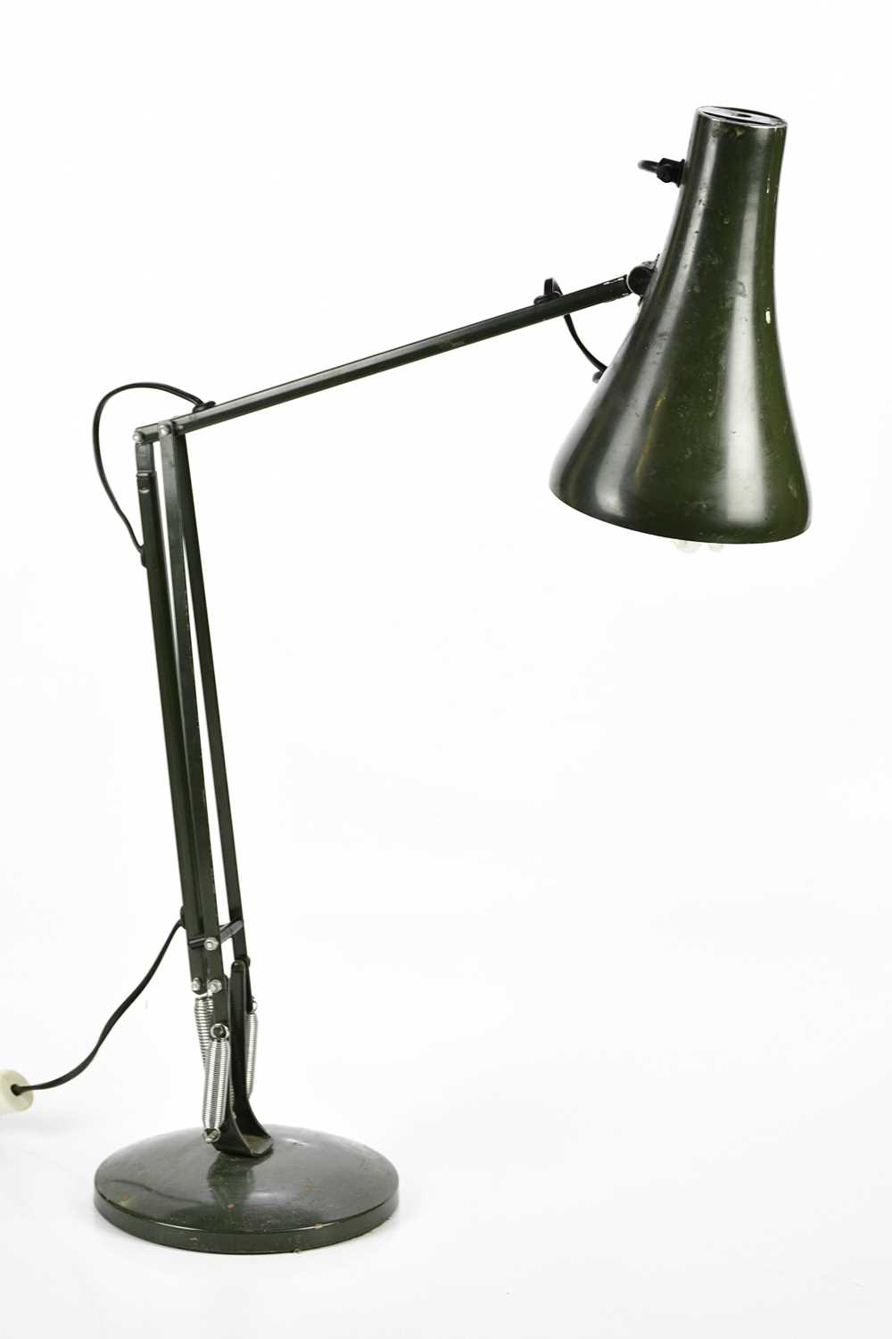 Lot 1570 - A vintage green Anglepoise lamp.