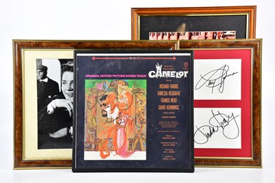 Lot 433 - AUTOGRAPHS; four framed autograph montages...