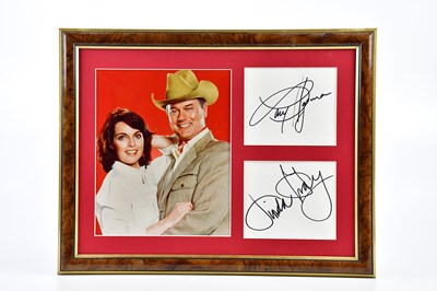 Lot 433 - AUTOGRAPHS; four framed autograph montages...