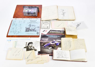 Lot 421 - A collection of various autographs including a...