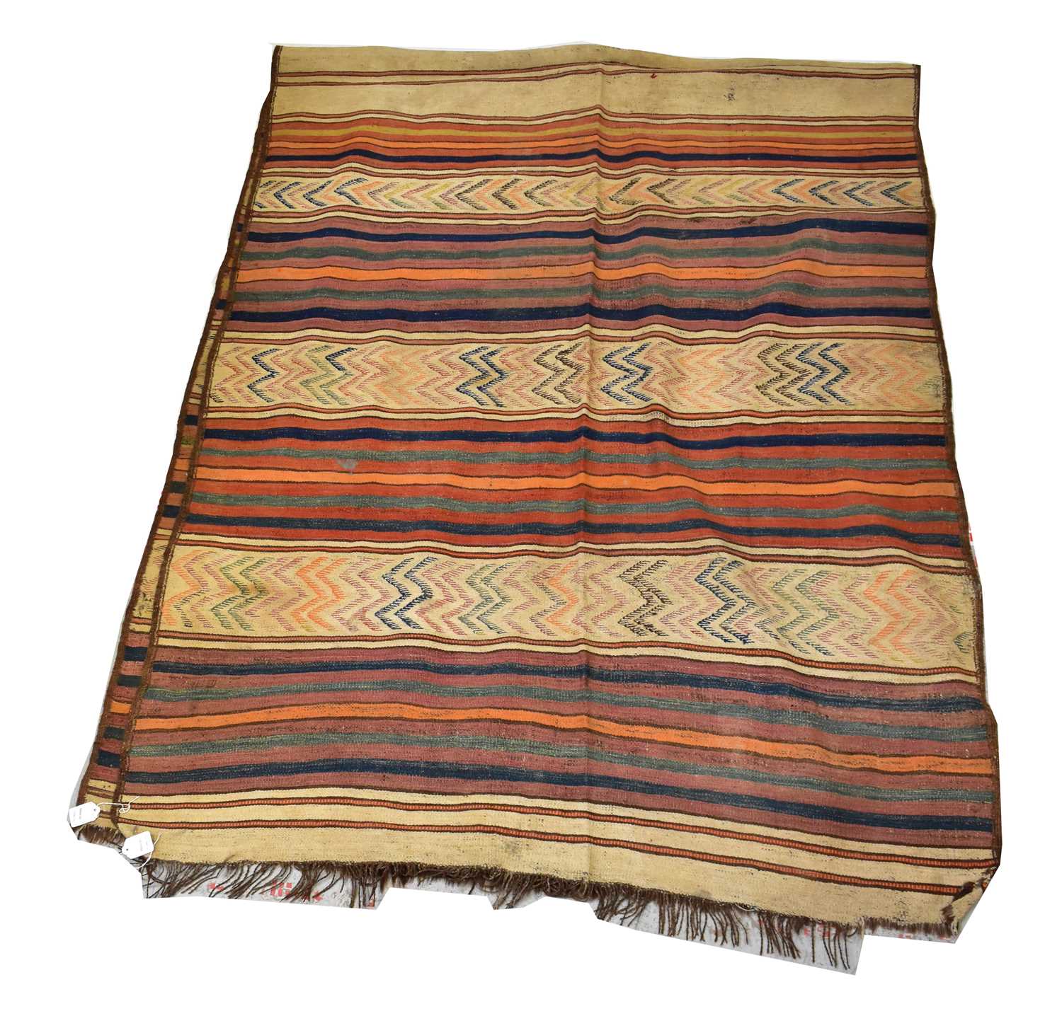 Lot 86 - An Afghanistan and Turkmenistan hand knotted...