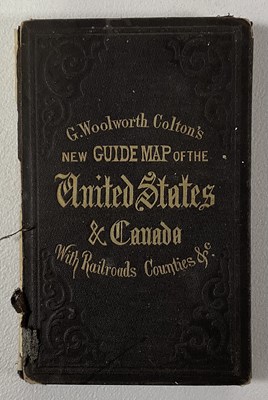 Lot 410 - G. WOOLWORTH COLTON'S; 'New Guide Map of the...