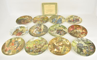 Lot 344 - WEDGWOOD; a set of twelve collectors' plates, '...