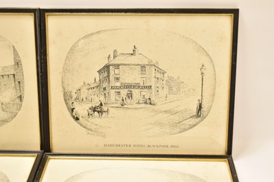 Lot 451 - BLACKPOOL; four etchings of Victorian images...