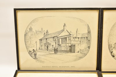 Lot 451 - BLACKPOOL; four etchings of Victorian images...