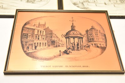 Lot 451 - BLACKPOOL; four etchings of Victorian images...