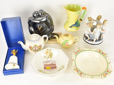 Lot 323 - Mixed ceramics, comprising an Art Deco...