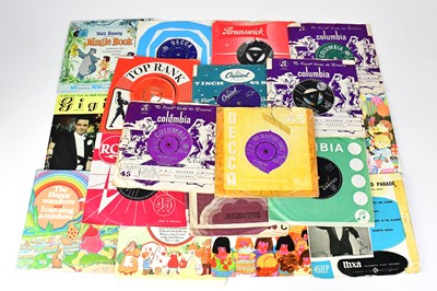 Lot 167 - POP AND EASY LISTENING; over 200 45rpm singles...