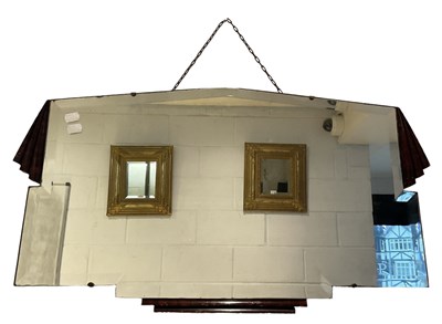 Lot 119 - An Art Deco wall mirror, width 75cm.