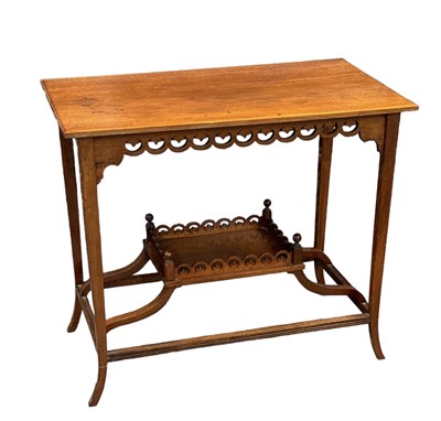 Lot 118 - An Edwardian mahogany rectangular two tier...