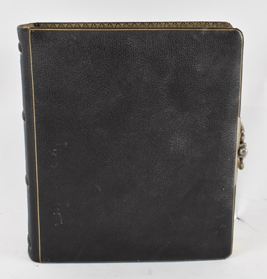 Lot 348 - A 19th century leather bound photograph album...