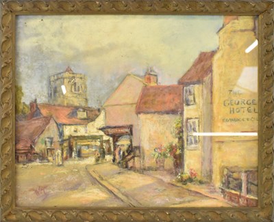 Lot 294 - LOCAL INTEREST; a watercolour and pastel...