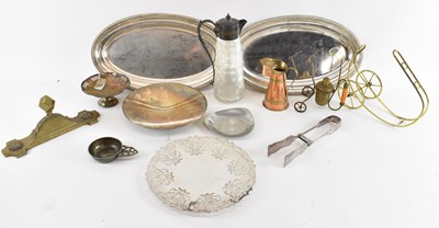 Lot 584 - A quantity of silver plated items including...