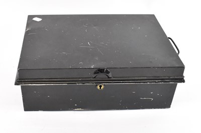 Lot 366 - A safety deposit box containing a large...