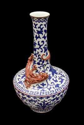 Lot 1074 - A 20th century Chinese blue and white vase,...