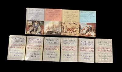 Lot 406 - A set of four Winston Churchill 'The...