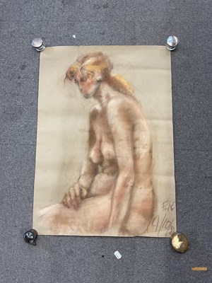 Lot 218 - UNATTRIBUTED; watercolour and pastel drawing...