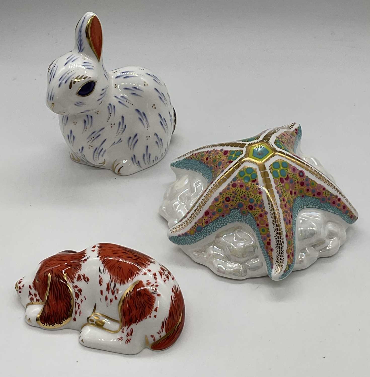 Lot 183 - ROYAL CROWN DERBY; paperweights comprising...