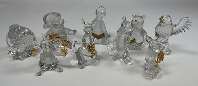 Lot 254 - Winnie the Pooh and Friends Crystal Collection...