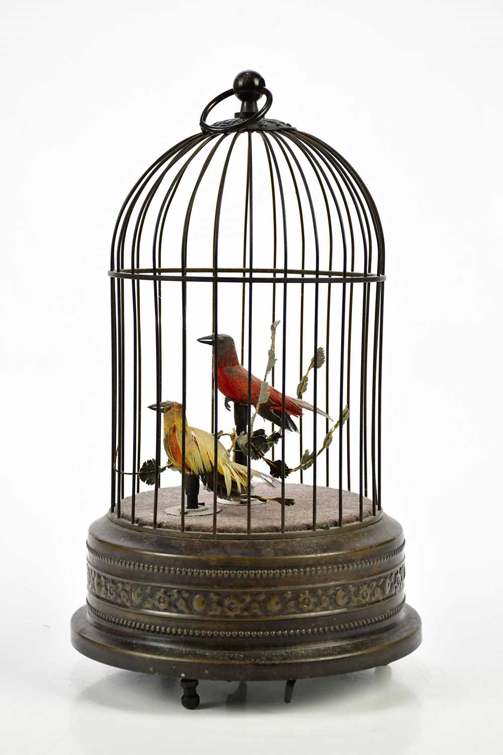 Lot 1260 - A decorative bird automation of two singing...
