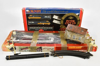 Lot 340 - HORNBY; a boxed Intercity 125 set, together...