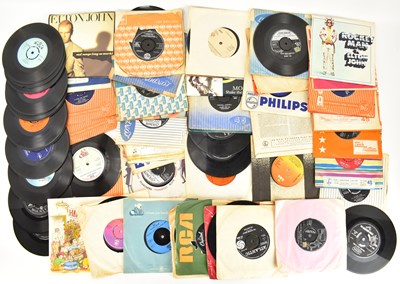 Lot 217 - POP; a collection of records to include Elton...