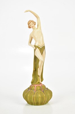 Lot 1553 - ROYAL DUX, an Art Nouveau figure of a nude...