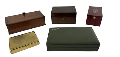 Lot 322 - A group of four cigar/cigarette boxes,...