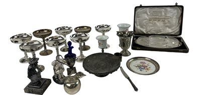 Lot 1247 - A quantity of silver plated items, including a...