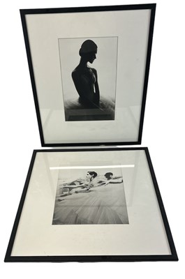 Lot 264 - Two black and white photographs of ladies, one...