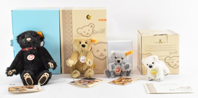 Lot 461 - STEIFF; four boxed plush stuffed bears.