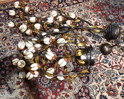 Lot 2233 - A quantity of decorative light fittings with...