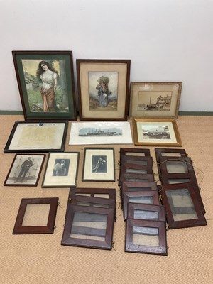 Lot 351 - A quantity of various pictures and frames,...