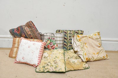 Lot 480 - Eight cushions including two Blois cushions,...