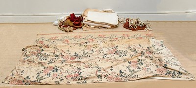 Lot 458 - Three pairs of lined early 20th century cotton...