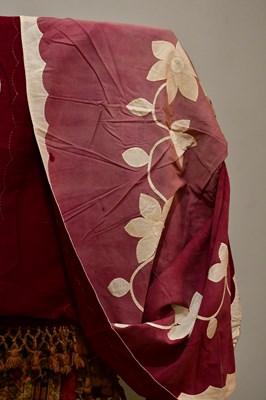 Lot 446 - A large Victorian cotton patchwork quilt, 90 x...