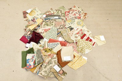 Lot 473 - A large quantity of fabric samples, mostly...