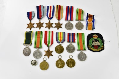 Lot 1615A - A large collection of WWI and WWII medals...