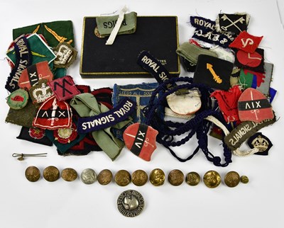 Lot 1616A - A small collection of military cloth...