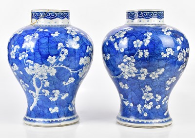 Lot 1164 - A pair of 19th century Chinese blue and white...