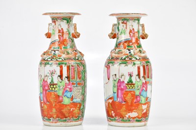 Lot 1239 - A pair of early 20th century Chinese Canton...