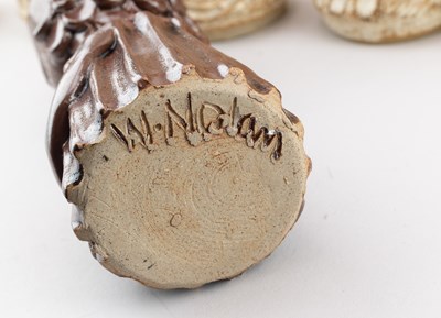 Lot 662 - WENDY NOLAN; a stoneware chess set covered in...