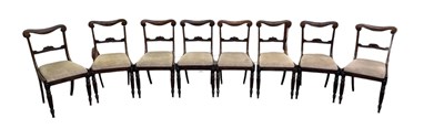 Lot 12 - A set of eight 19th century bar back dining...
