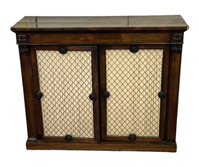 Lot 24 - An early 19th century rosewood chiffonier with...