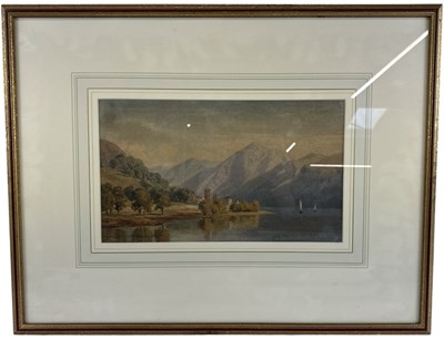 Lot 251 - JAMES W FERGUSON; watercolour, shipping scene...