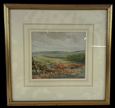 Lot 269 - CLAUDE HAYES (1852-1922); watercolour, rural...