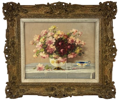 Lot 249 - UNATTRIBUTED; oil on board, still life of...